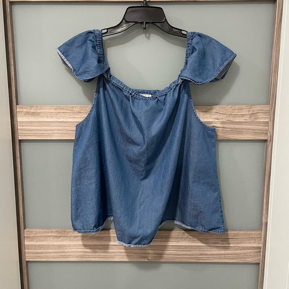 J. CREW chambray blouse